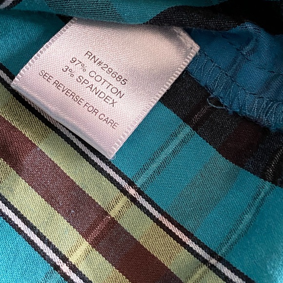 Pendleton Plaid Button Shirt Dress Short Sleeve - Picture 10 of 13